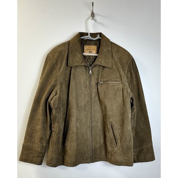 St. John's Bay Jackets & Blazers - VTG/RETRO Brown Leather Jacket XL St. John’s Bay 🤩